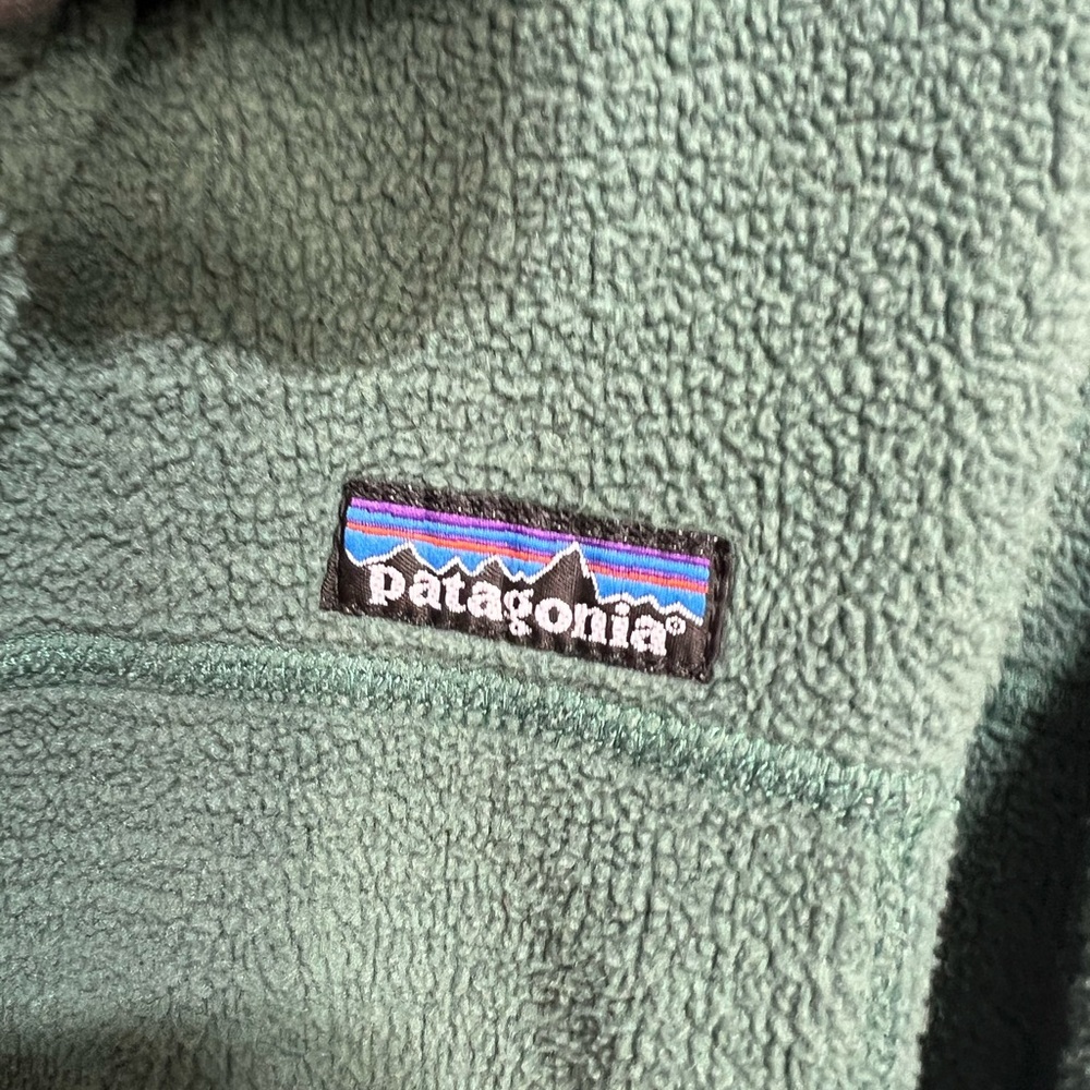 Patagonia Sage‎ Green Fleece Utility Jacket - Picture 2 of 10